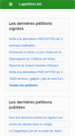 Mobile Screenshot of http.lapetition.be