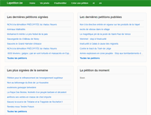 Tablet Screenshot of http.lapetition.be